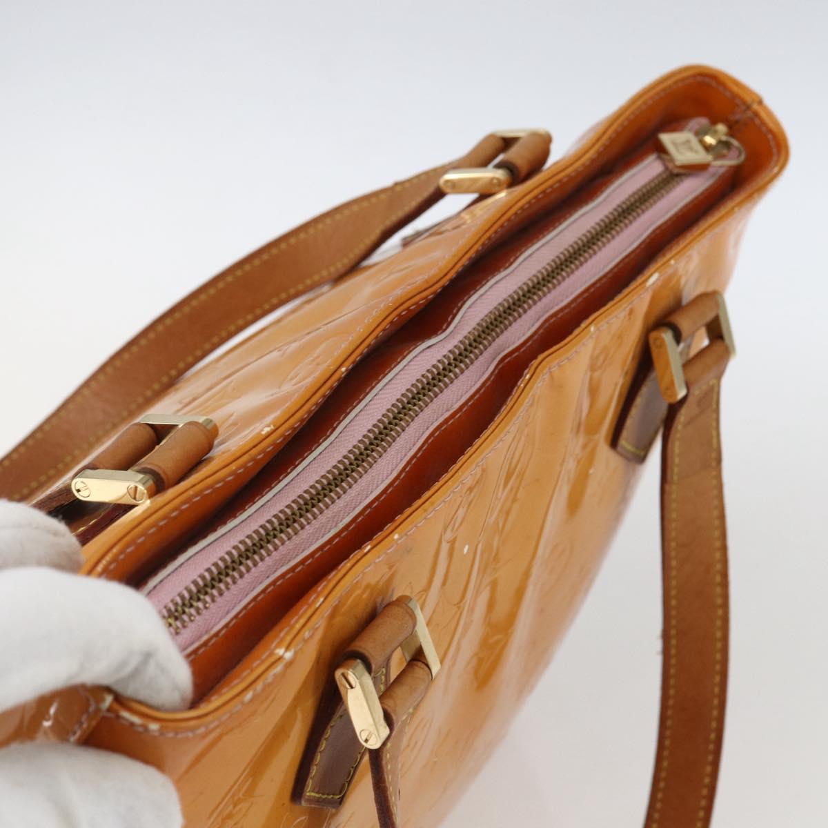 LOUIS VUITTON Monogram Vernis Houston Bag Marshmallow Pink M91302 LV Auth ka2606