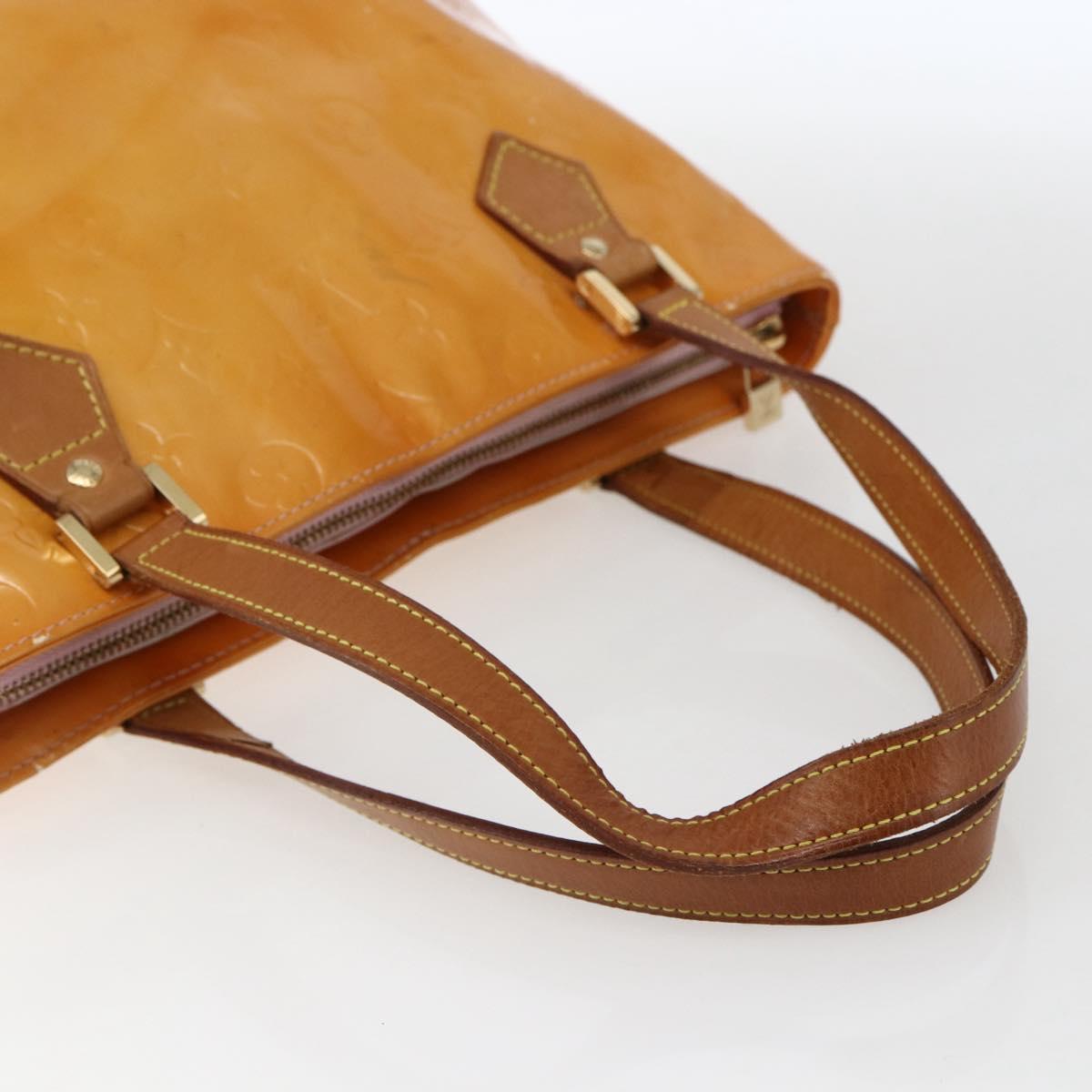 LOUIS VUITTON Monogram Vernis Houston Bag Marshmallow Pink M91302 LV Auth ka2606