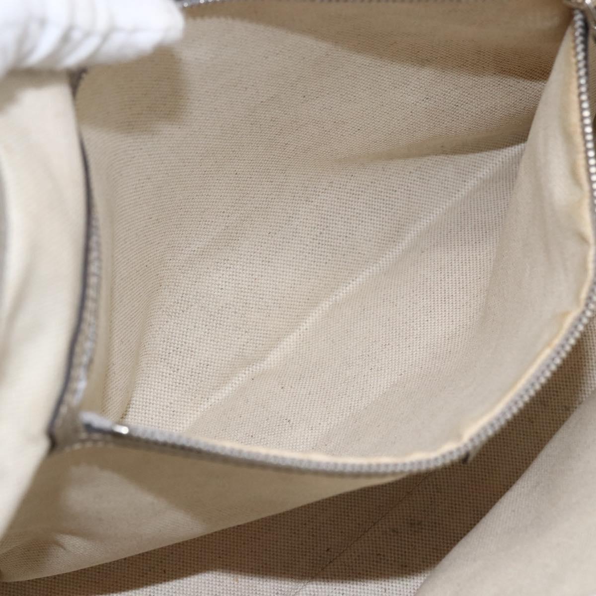 GUCCI GG implementation Tote Bag PVC Silver 197953 Auth ka2609