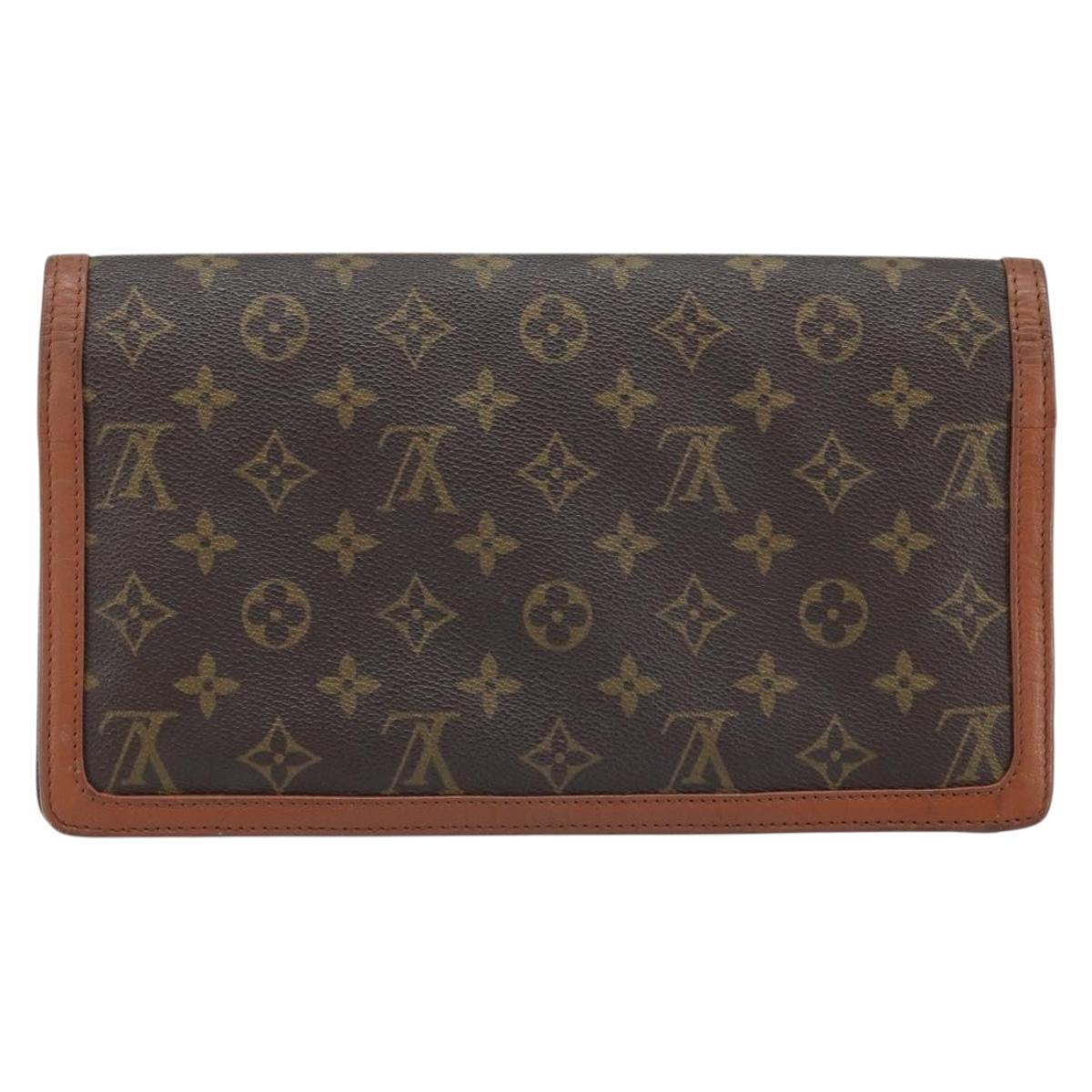 LOUIS VUITTON Monogram Pochette Dam GM Clutch Bag M51810 LV Auth ka2610