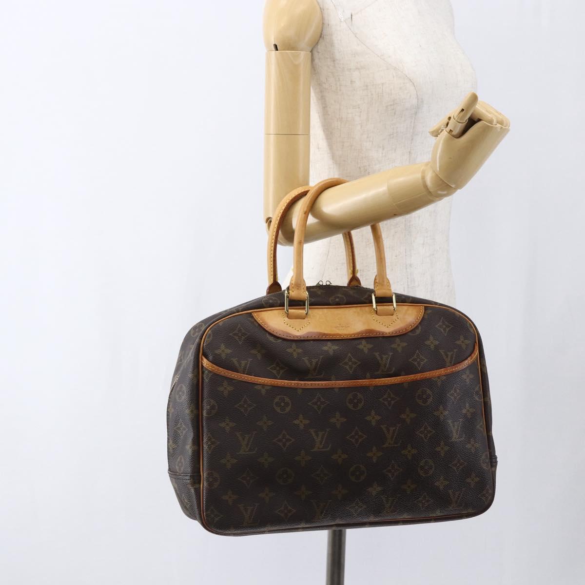 LOUIS VUITTON Monogram Deauville Hand Bag M47270 LV Auth ka2611