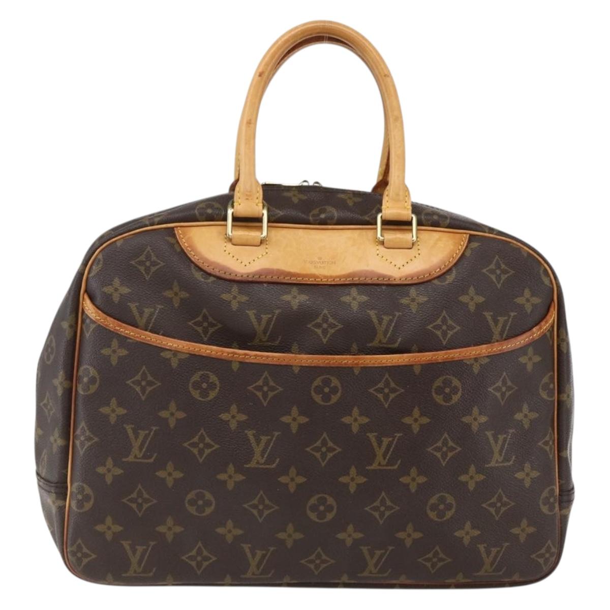 LOUIS VUITTON Monogram Deauville Hand Bag M47270 LV Auth ka2611