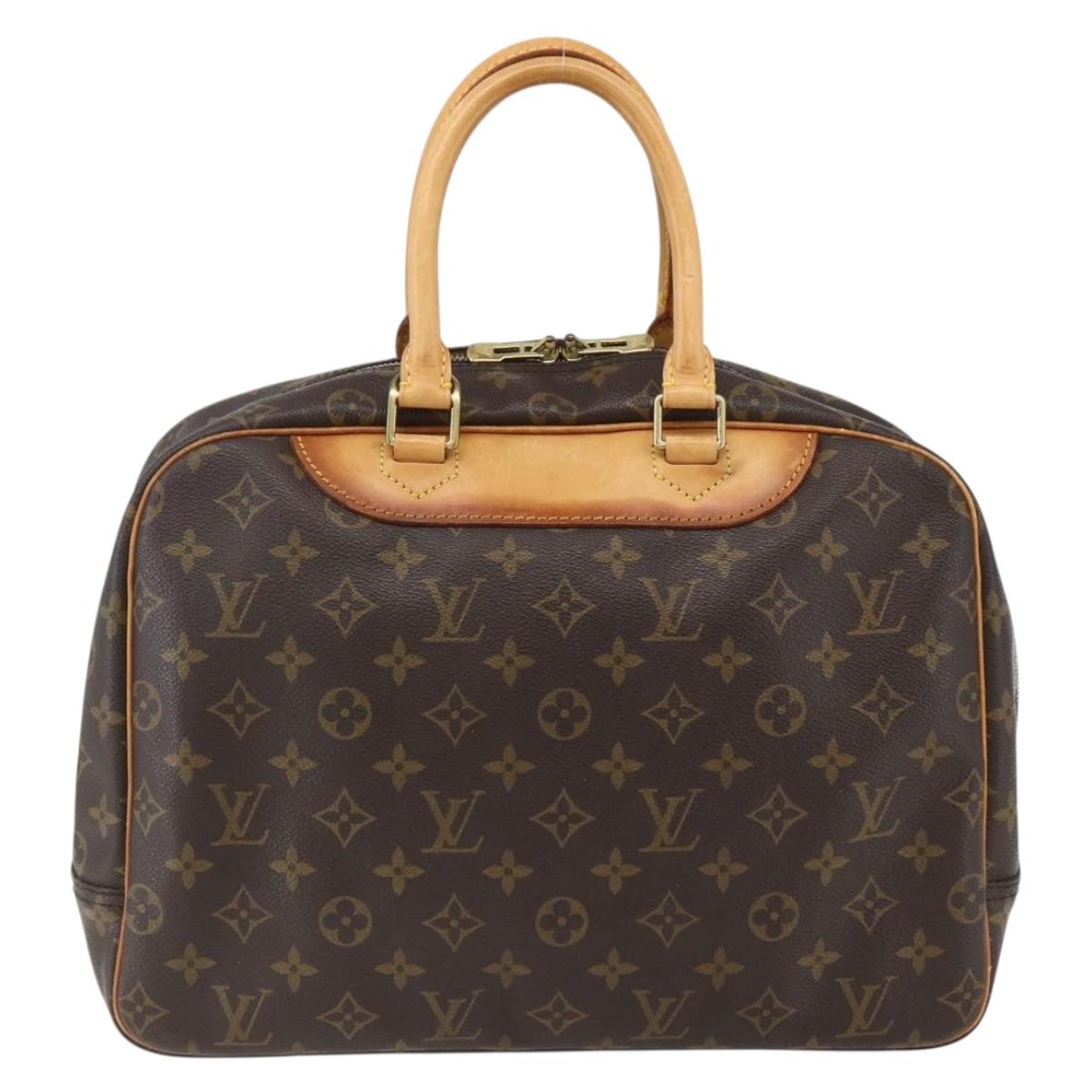 LOUIS VUITTON Monogram Deauville Hand Bag M47270 LV Auth ka2611