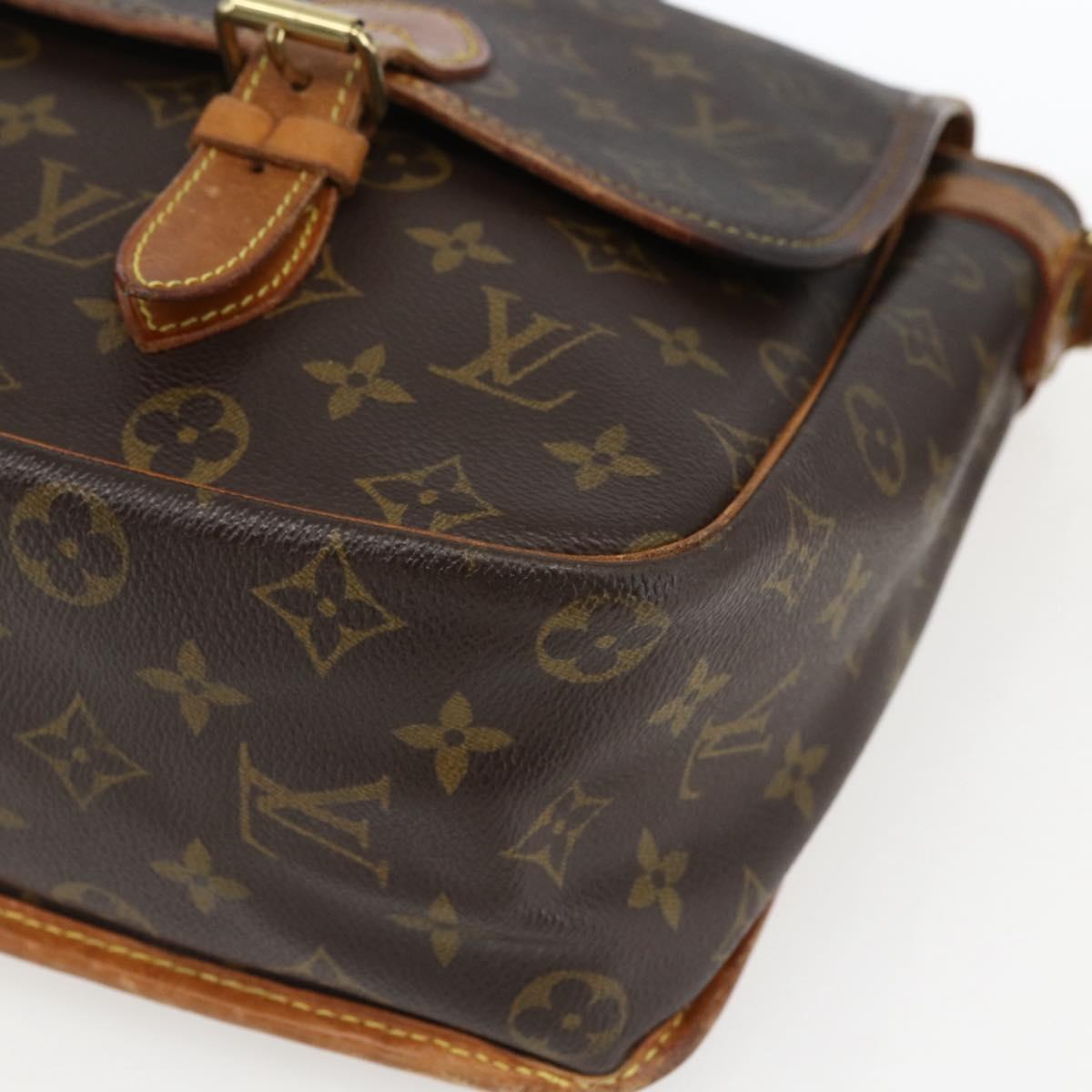 LOUIS VUITTON Monogram Gibeciere GM Shoulder Bag M42246 LV Auth ka2622