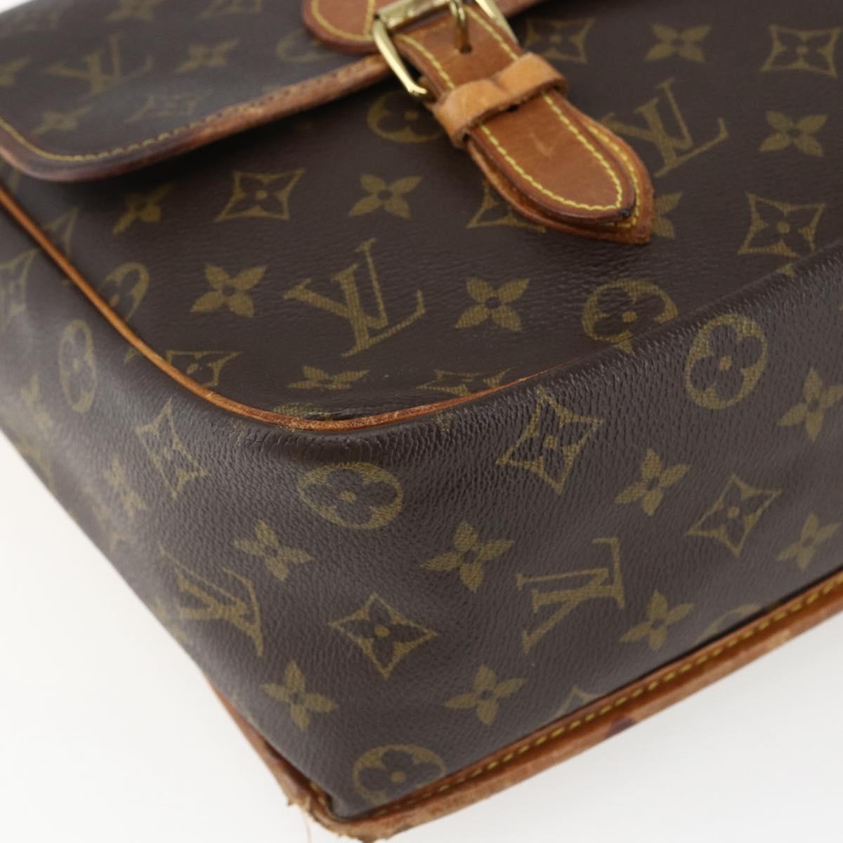 LOUIS VUITTON Monogram Gibeciere GM Shoulder Bag M42246 LV Auth ka2622