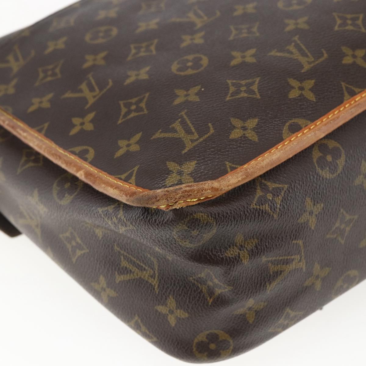 LOUIS VUITTON Monogram Gibeciere GM Shoulder Bag M42246 LV Auth ka2622