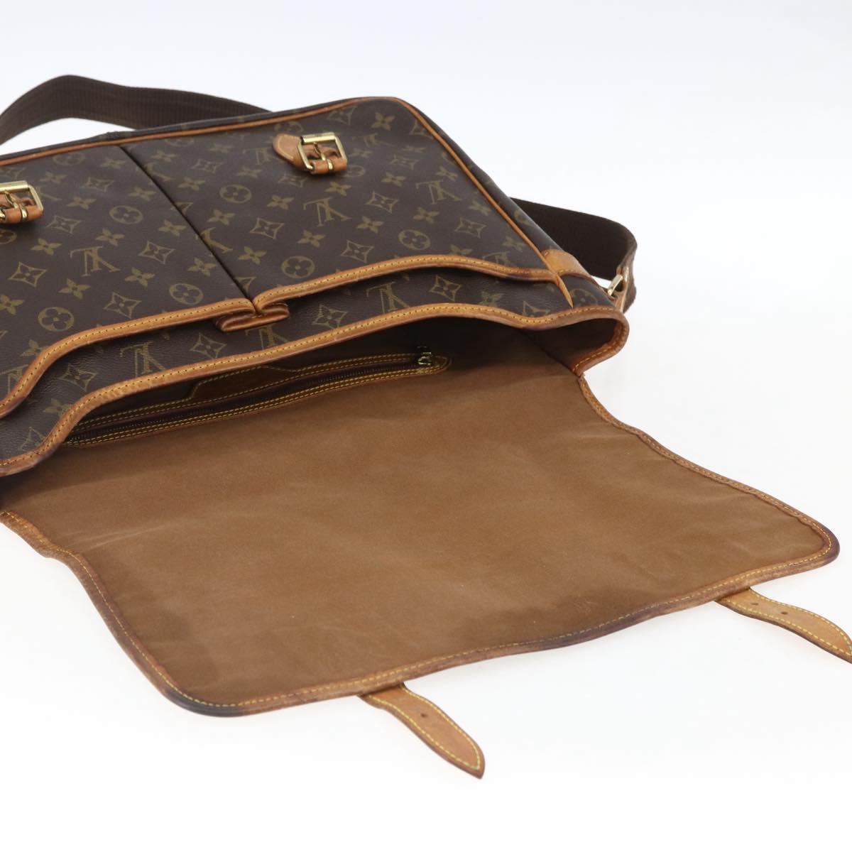 LOUIS VUITTON Monogram Gibeciere GM Shoulder Bag M42246 LV Auth ka2622