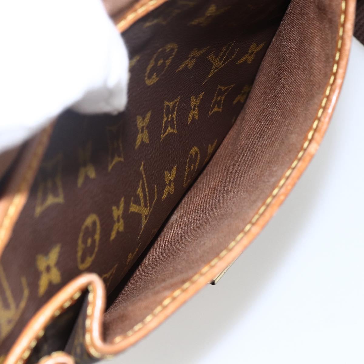 LOUIS VUITTON Monogram Gibeciere GM Shoulder Bag M42246 LV Auth ka2622