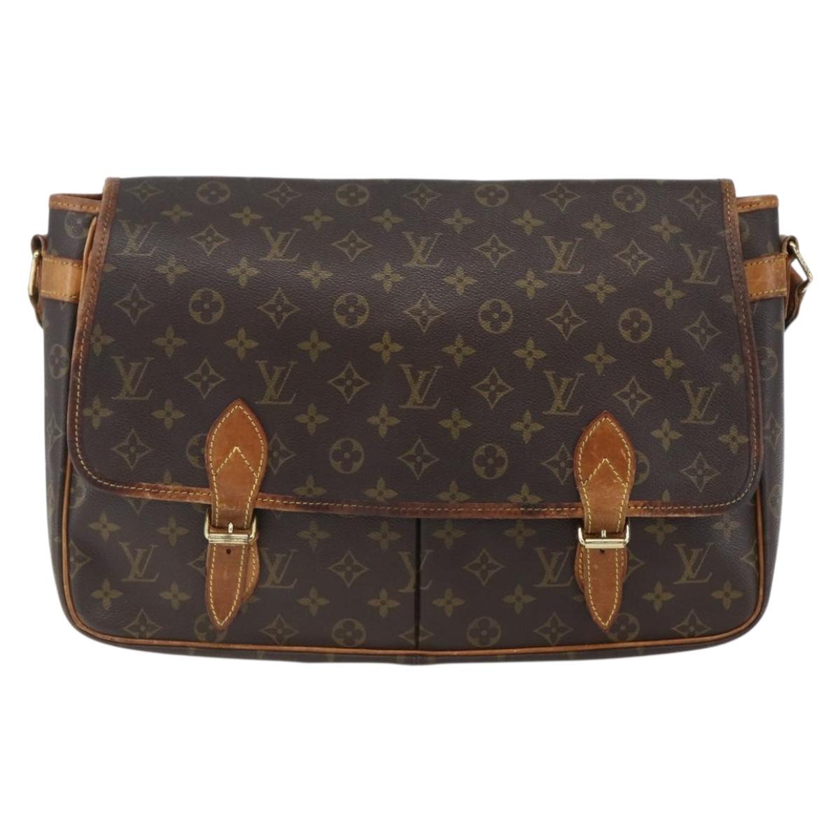 LOUIS VUITTON Monogram Gibeciere GM Shoulder Bag M42246 LV Auth ka2622