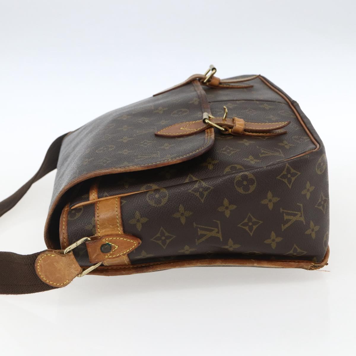 LOUIS VUITTON Monogram Gibeciere GM Shoulder Bag M42246 LV Auth ka2622