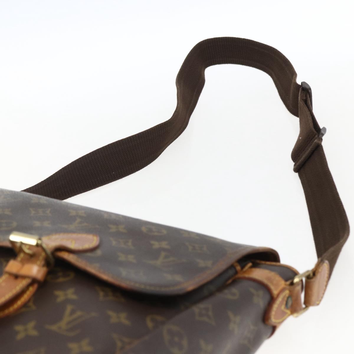 LOUIS VUITTON Monogram Gibeciere GM Shoulder Bag M42246 LV Auth ka2622