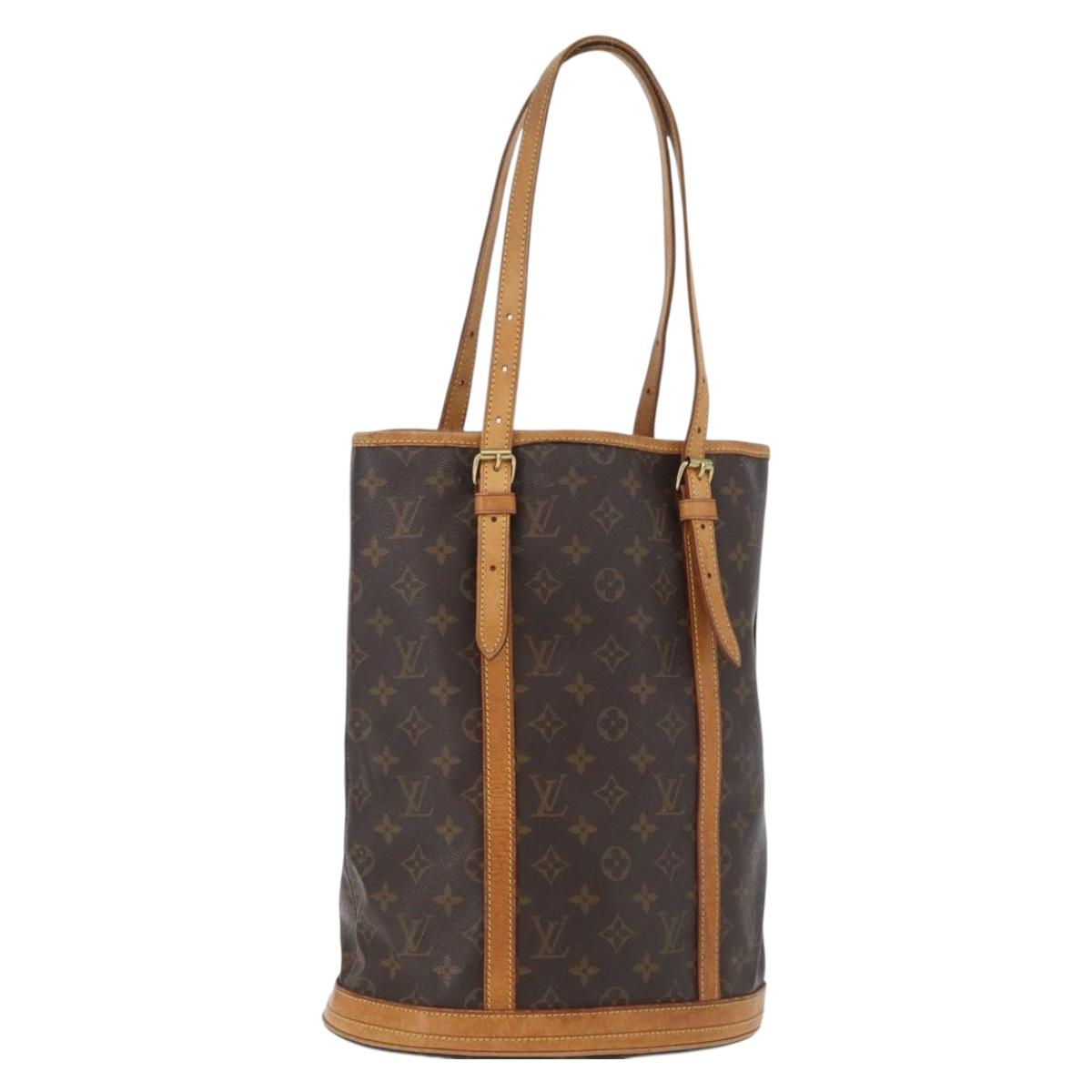 LOUIS VUITTON Monogram Bucket GM Shoulder Bag M42236 LV Auth ka2626