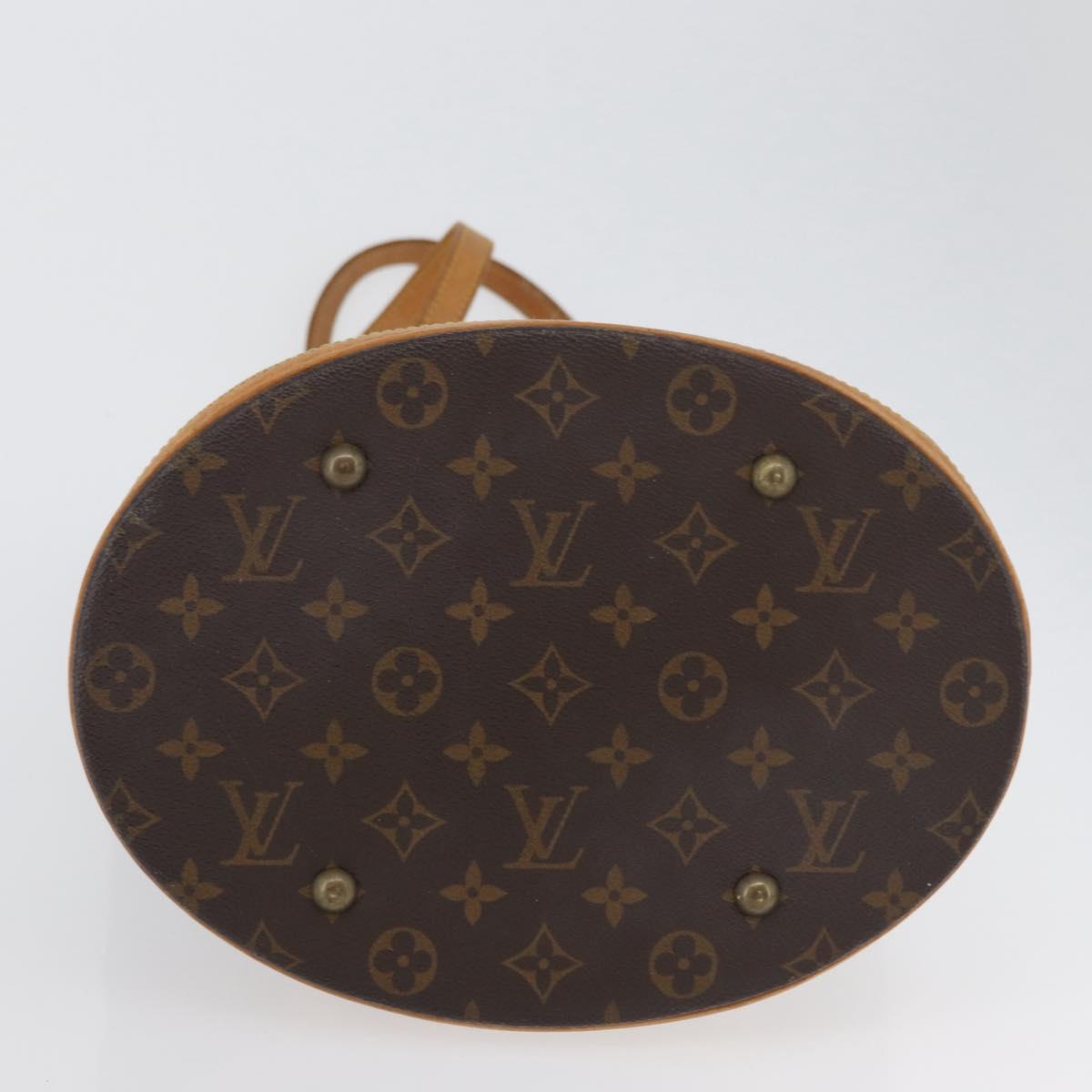 LOUIS VUITTON Monogram Bucket GM Shoulder Bag M42236 LV Auth ka2626