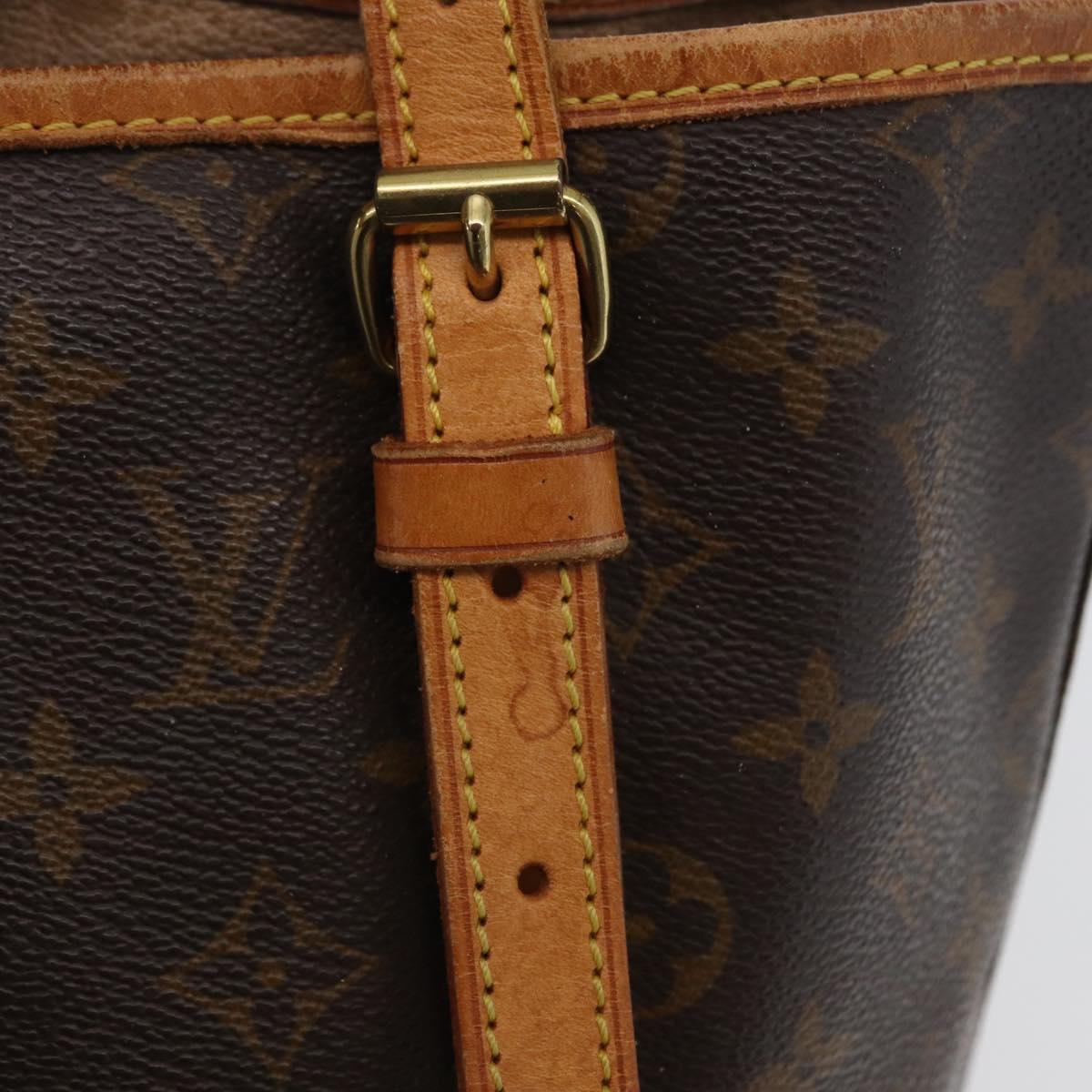 LOUIS VUITTON Monogram Bucket GM Shoulder Bag M42236 LV Auth ka2626