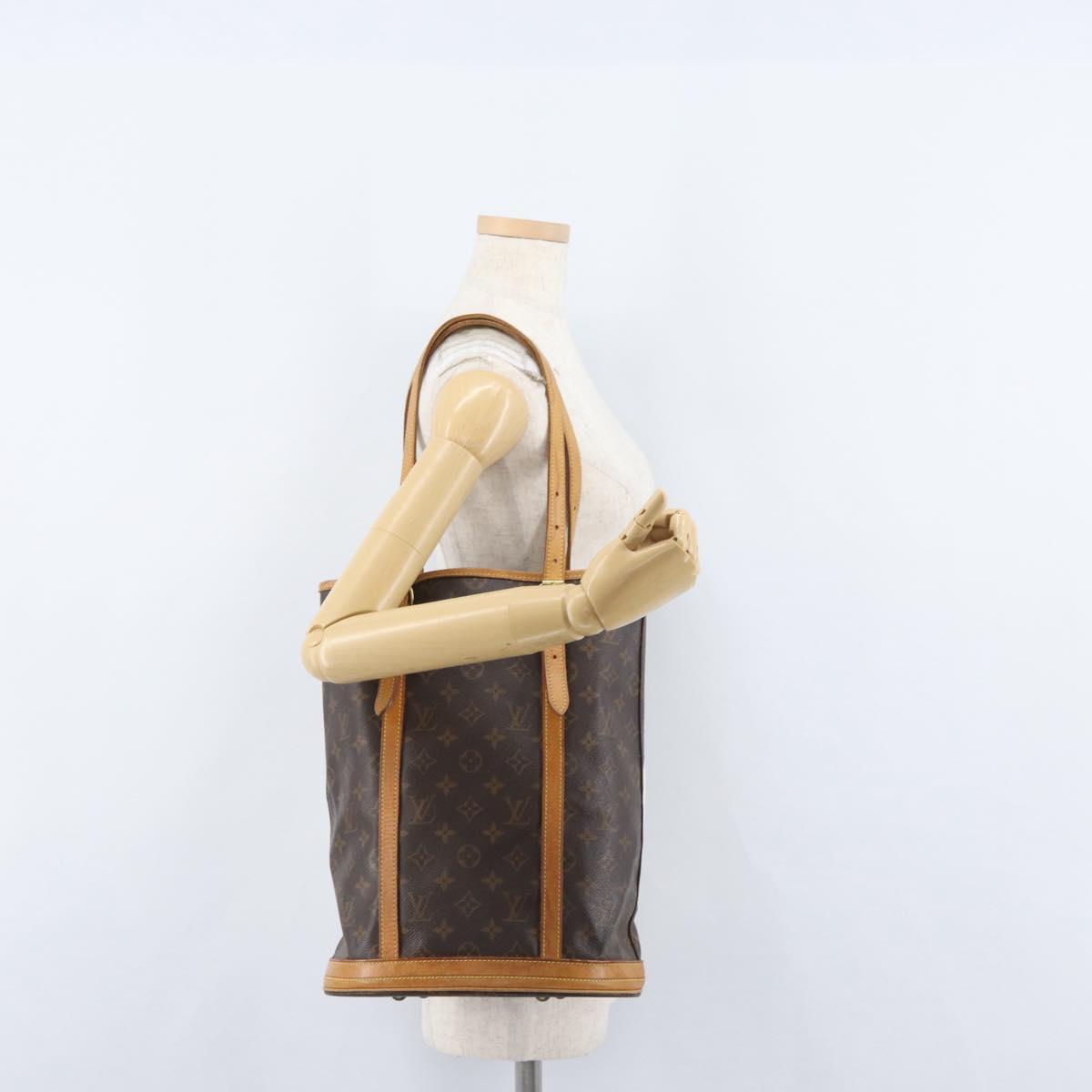 LOUIS VUITTON Monogram Bucket GM Shoulder Bag M42236 LV Auth ka2626