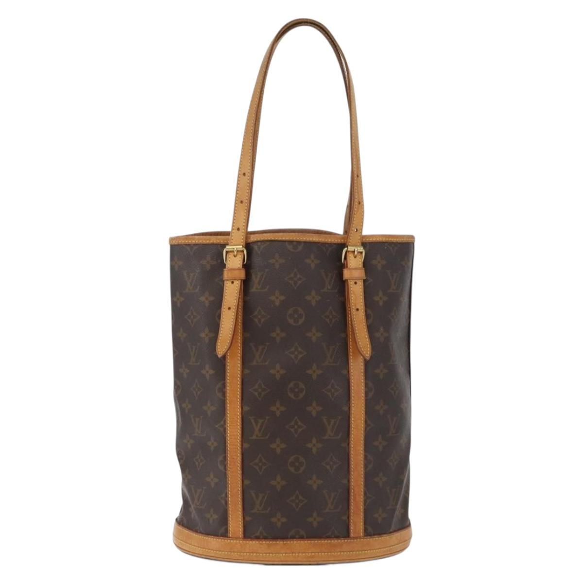 LOUIS VUITTON Monogram Bucket GM Shoulder Bag M42236 LV Auth ka2626
