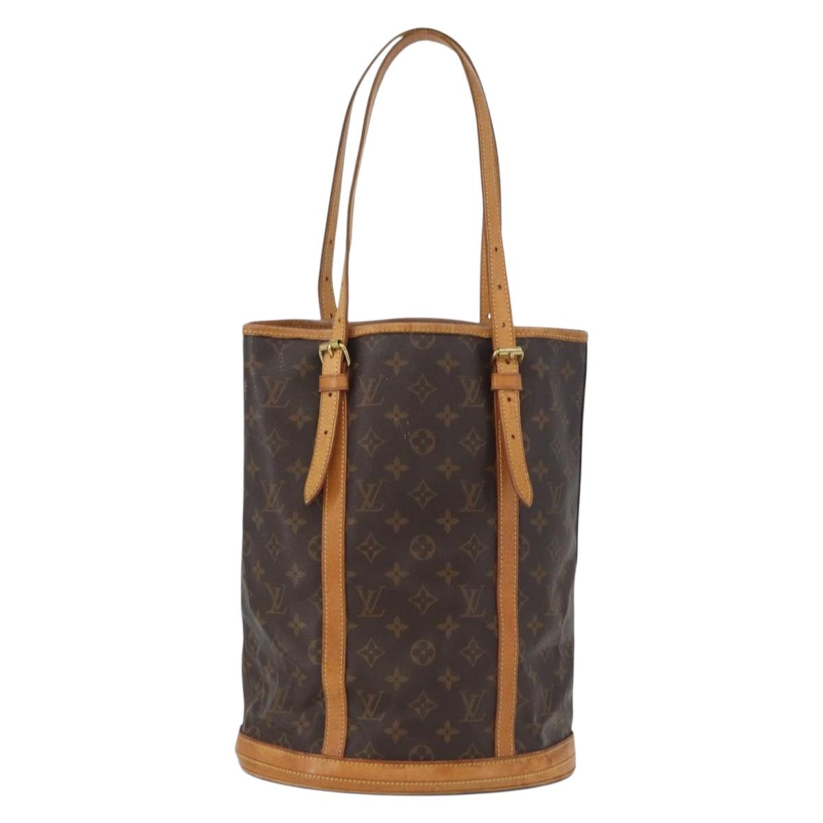 LOUIS VUITTON Monogram Bucket GM Shoulder Bag M42236 LV Auth ka2626