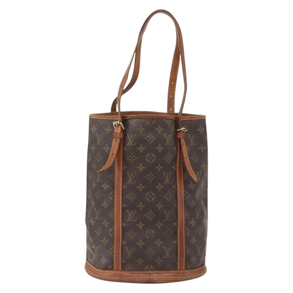 LOUIS VUITTON Monogram Bucket GM Shoulder Bag M42236 LV Auth ka2630