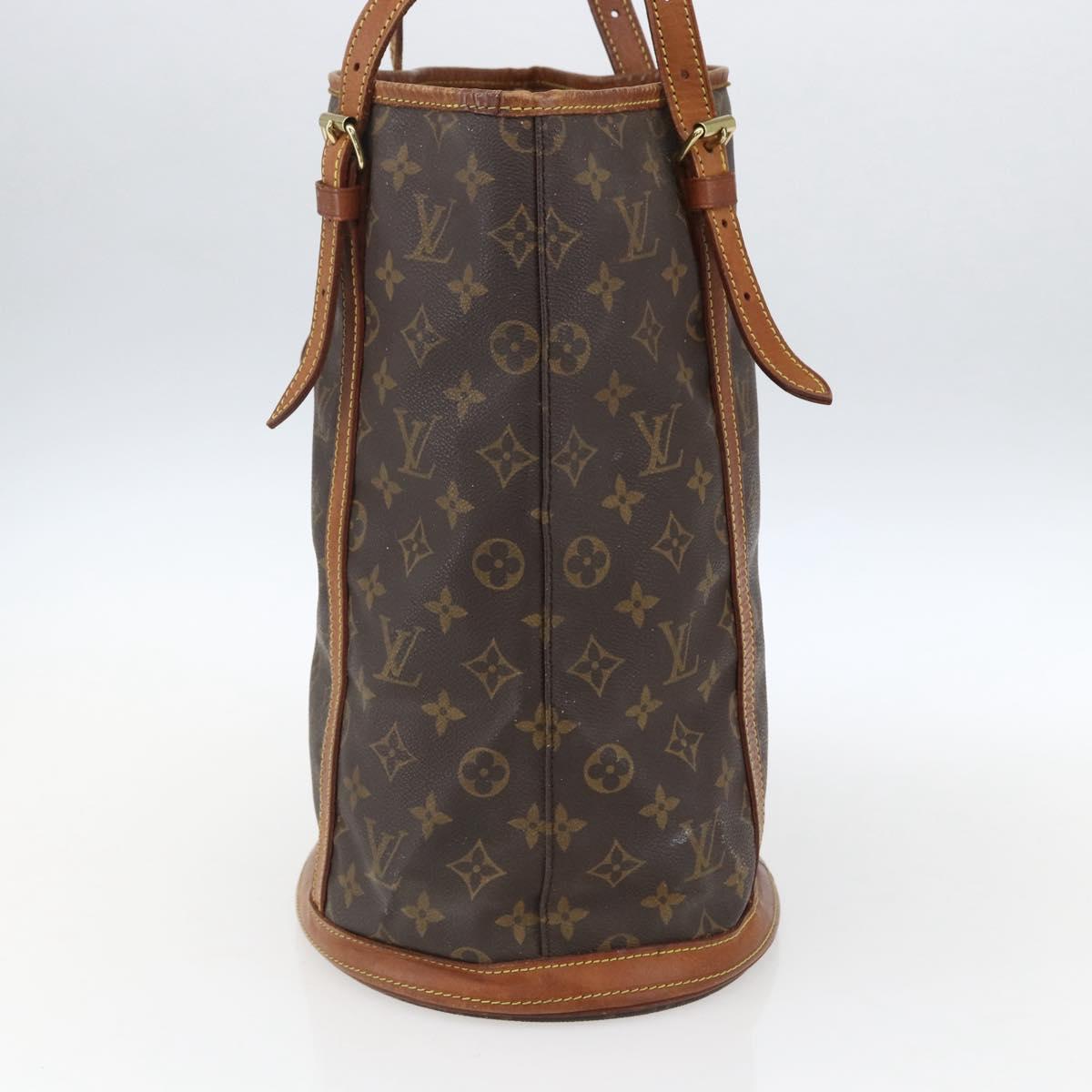 LOUIS VUITTON Monogram Bucket GM Shoulder Bag M42236 LV Auth ka2630