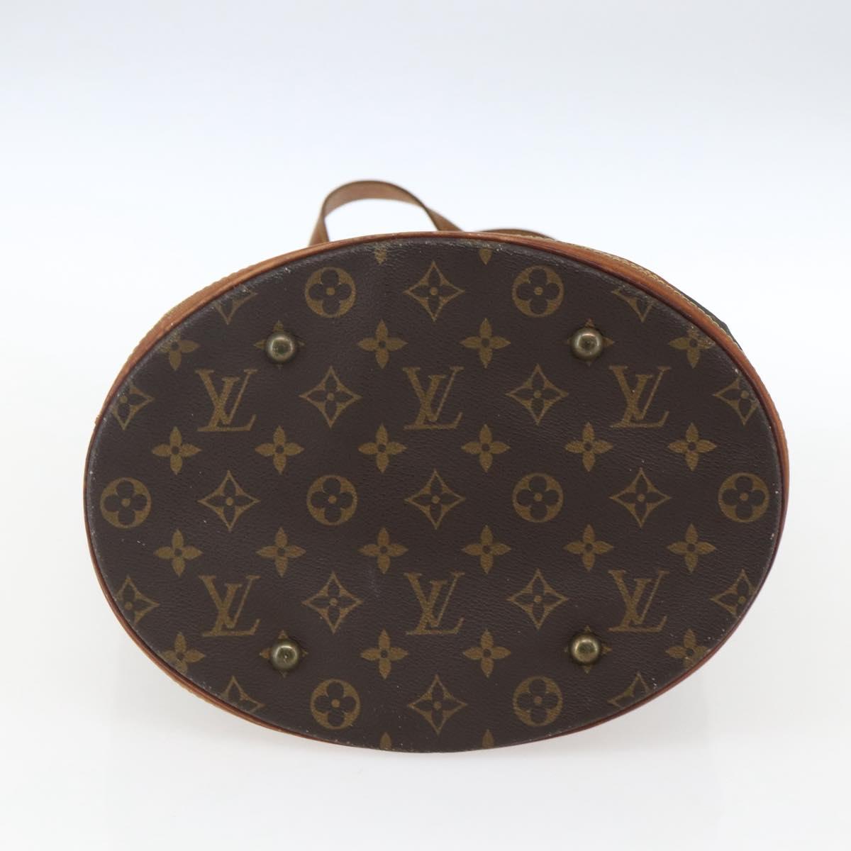 LOUIS VUITTON Monogram Bucket GM Shoulder Bag M42236 LV Auth ka2630