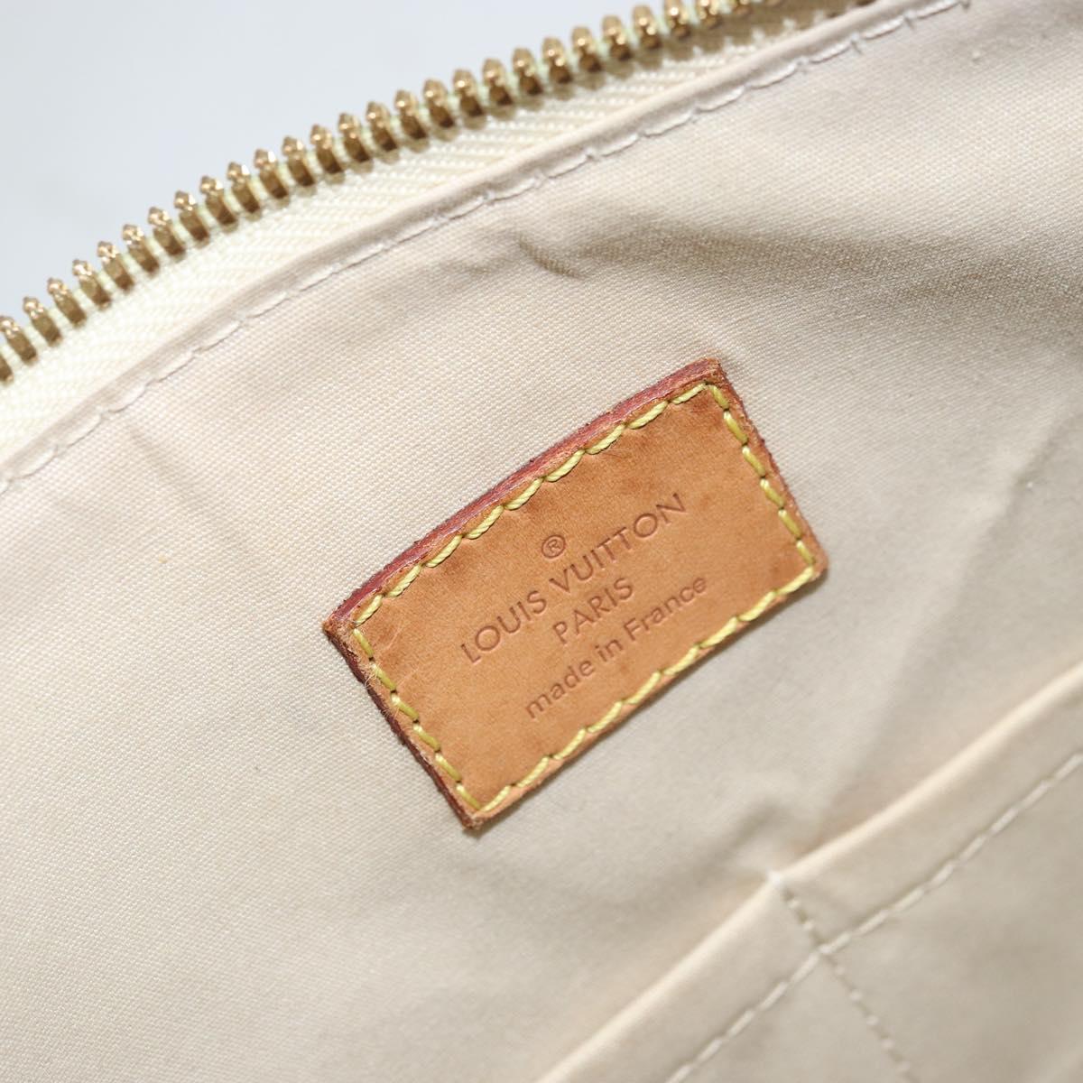LOUIS VUITTON Monogram Vernis Alma GM Hand Bag Broncorail M91450 LV Auth ka2633
