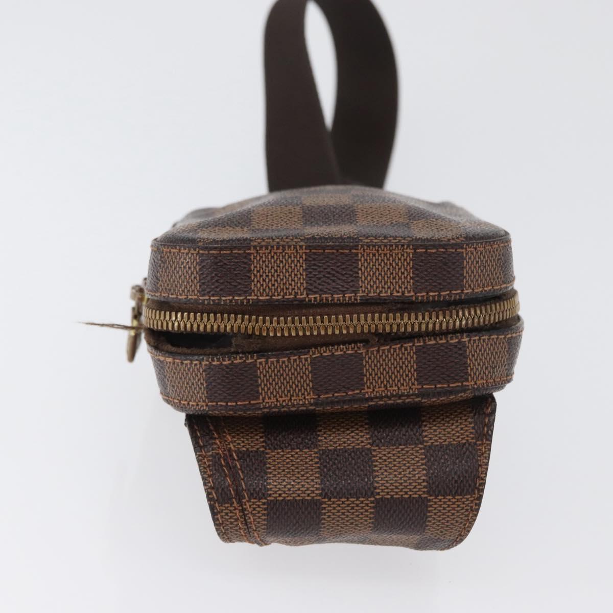 LOUIS VUITTON Damier Ebene Geronimos Shoulder Bag N51994 LV Auth ka2662