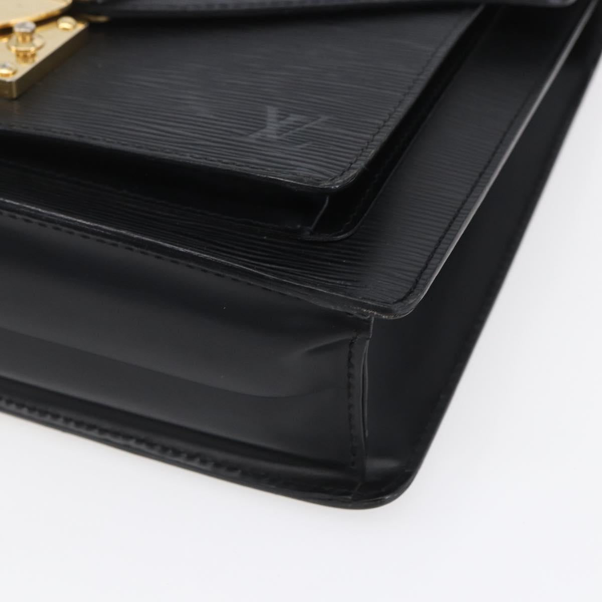 LOUIS VUITTON Epi Monceau 28 Hand Bag Black M52122 LV Auth ka268