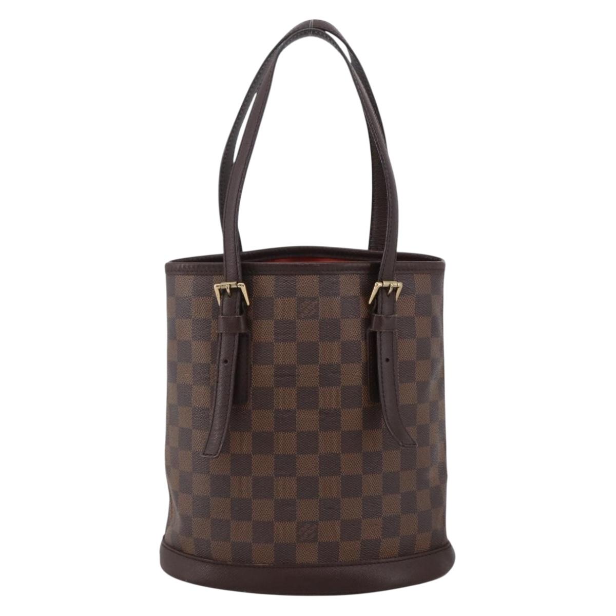 LOUIS VUITTON Damier Ebene Marais Shoulder Bag N42240 LV Auth ka2686