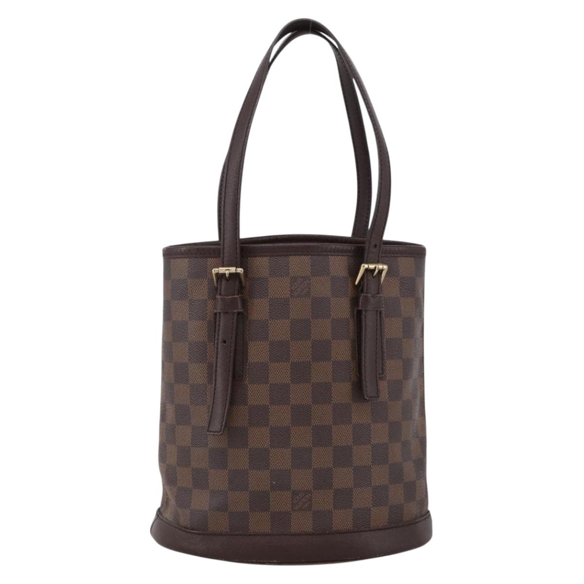 LOUIS VUITTON Damier Ebene Marais Shoulder Bag N42240 LV Auth ka2686