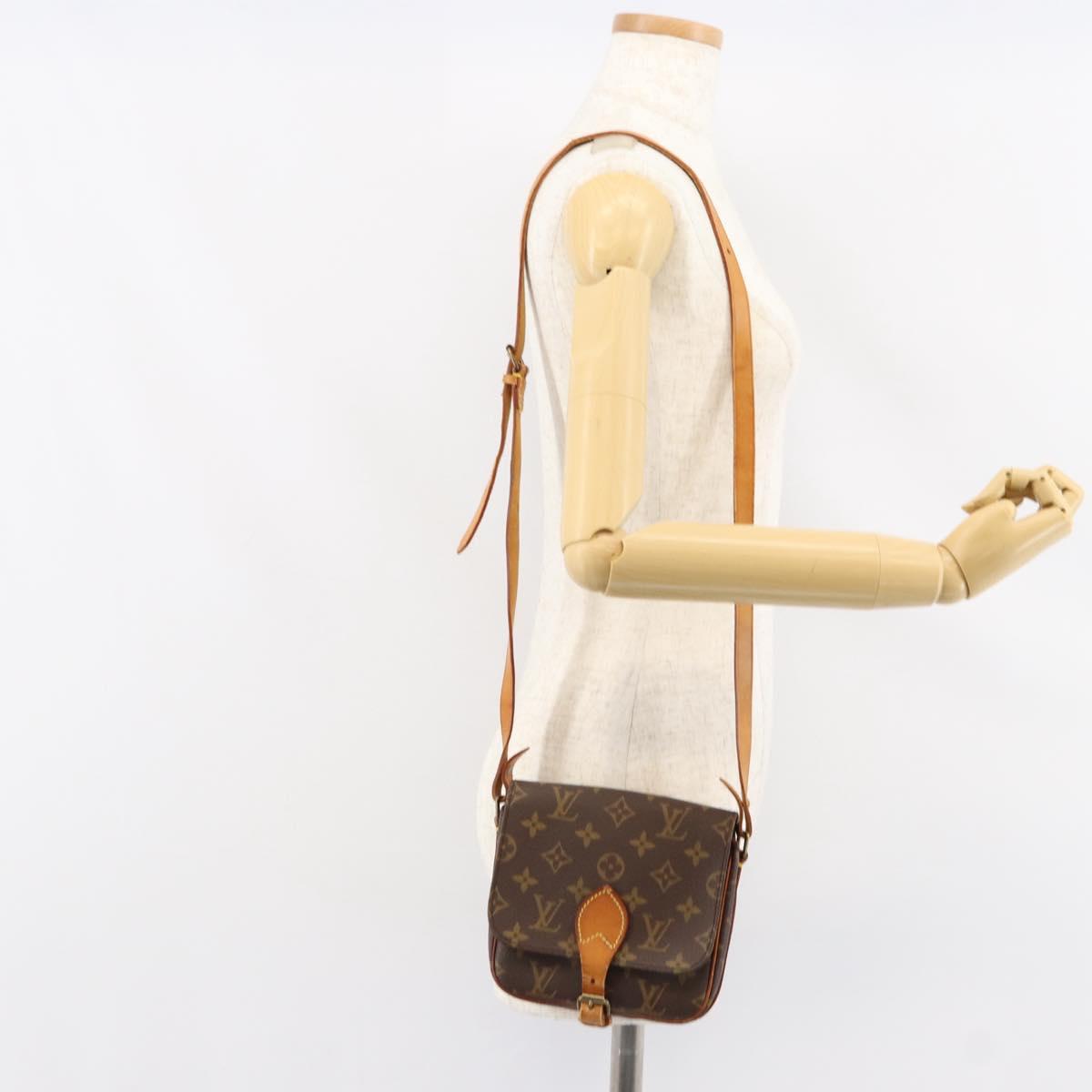 LOUIS VUITTON Monogram Cartouchiere PM Shoulder Bag M51254 LV Auth ka269