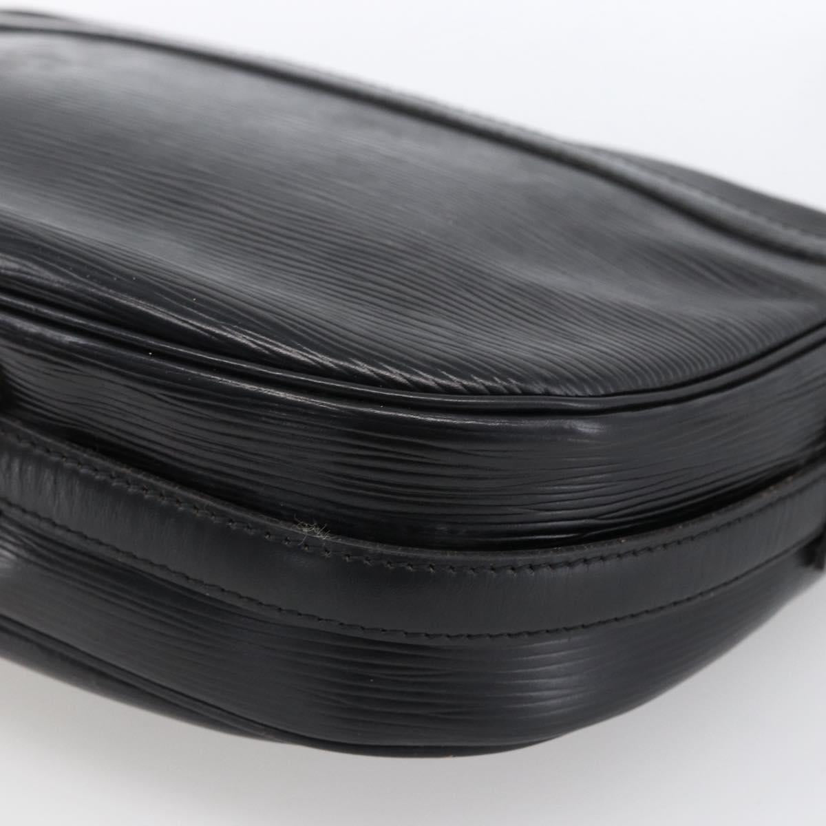 LOUIS VUITTON Epi Jeune Fille MM Shoulder Bag Black M52152 LV Auth ka2702