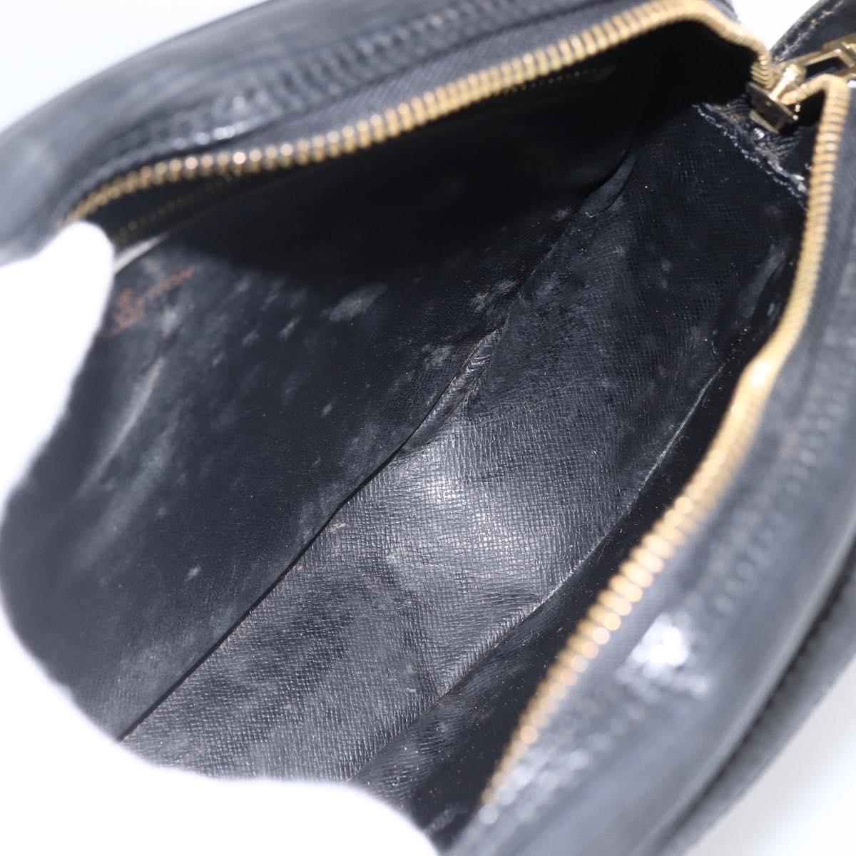 LOUIS VUITTON Epi Jeune Fille MM Shoulder Bag Black M52152 LV Auth ka2702