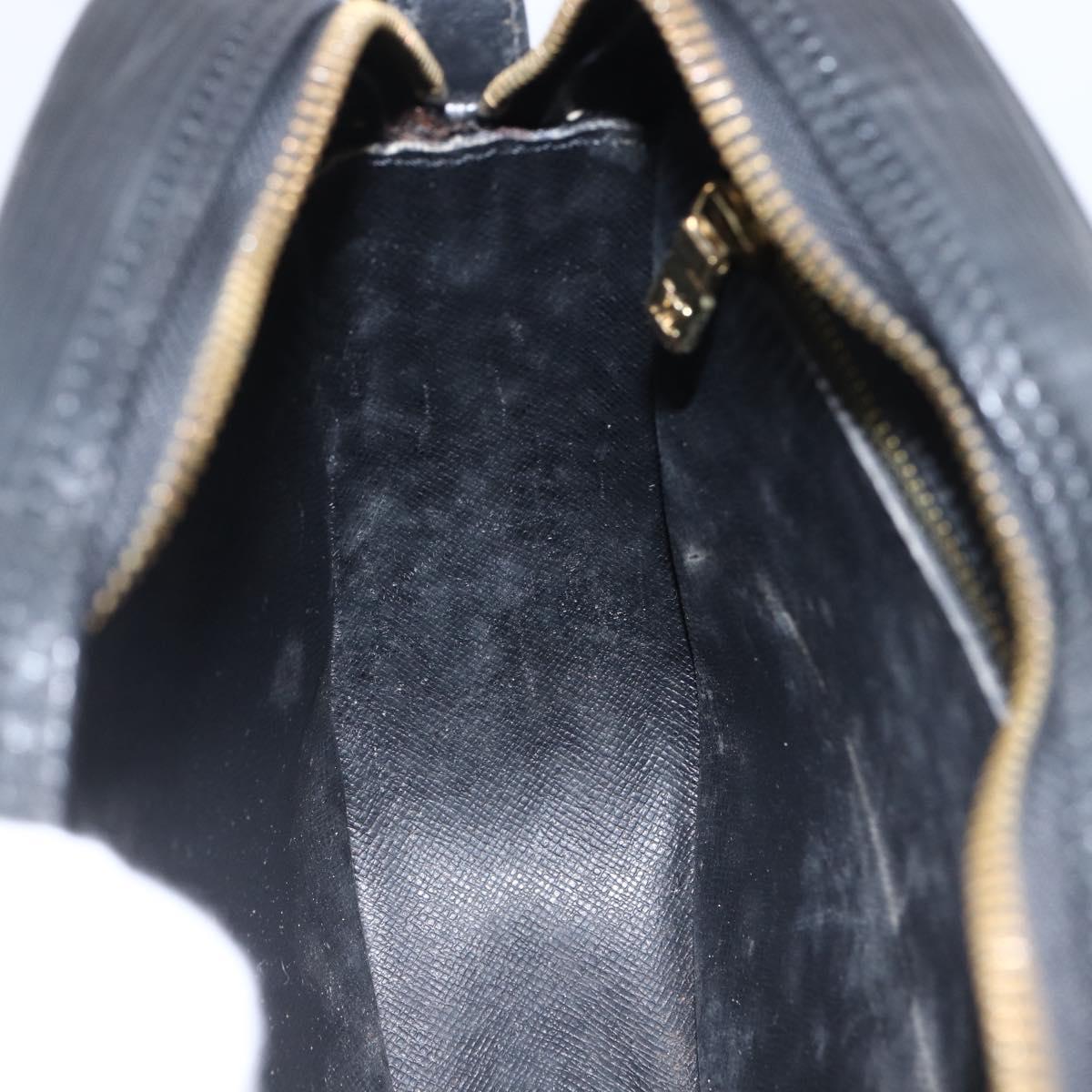 LOUIS VUITTON Epi Jeune Fille MM Shoulder Bag Black M52152 LV Auth ka2702