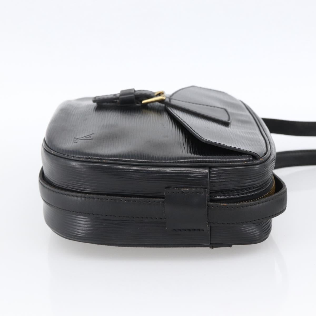 LOUIS VUITTON Epi Jeune Fille MM Shoulder Bag Black M52152 LV Auth ka2702