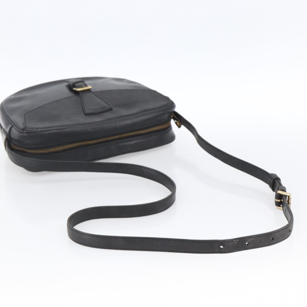 LOUIS VUITTON Epi Jeune Fille MM Shoulder Bag Black M52152 LV Auth ka2702