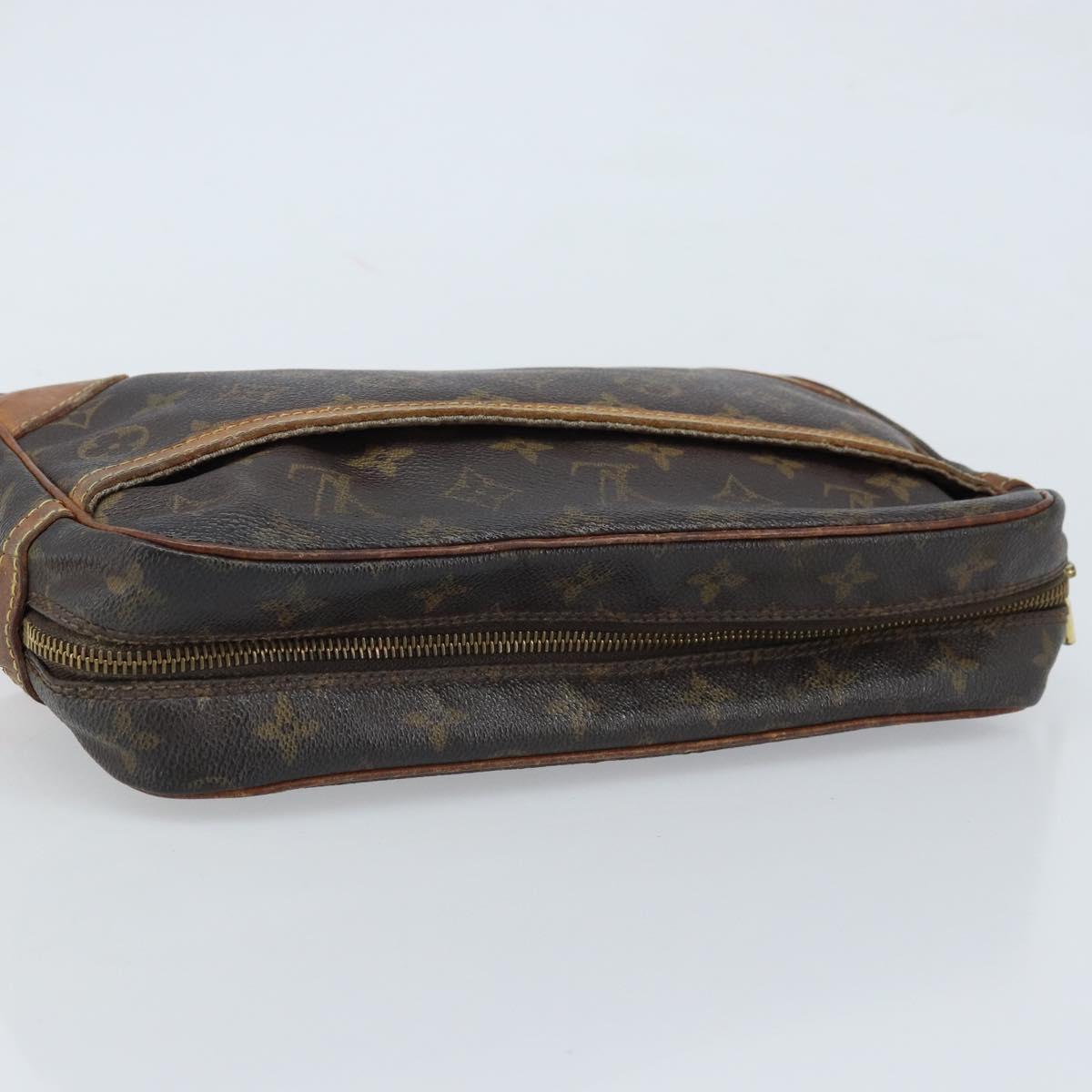 LOUIS VUITTON Monogram Compiegne 28 Clutch Bag M51845 LV Auth ka2703