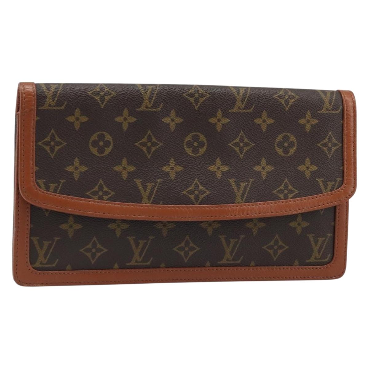 LOUIS VUITTON Monogram Pochette Dam GM Clutch Bag M51810 LV Auth ka2713
