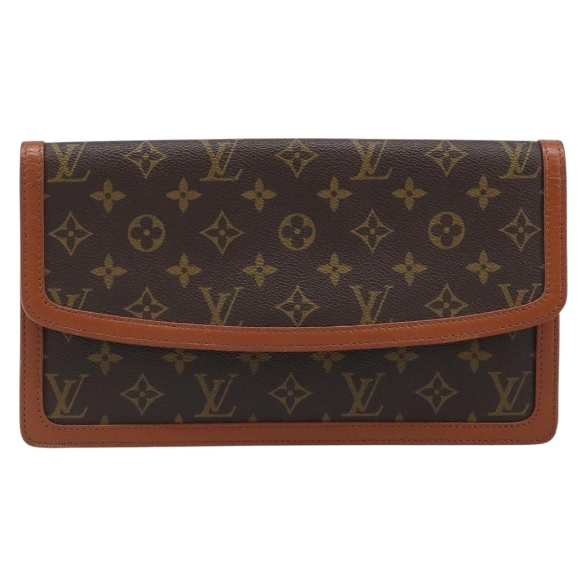 LOUIS VUITTON Monogram Pochette Dam GM Clutch Bag M51810 LV Auth ka2713