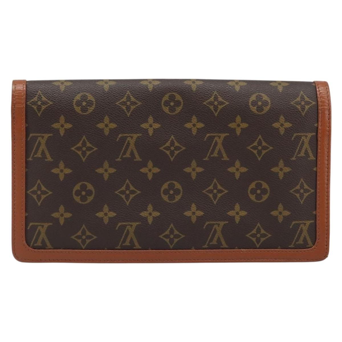 LOUIS VUITTON Monogram Pochette Dam GM Clutch Bag M51810 LV Auth ka2713