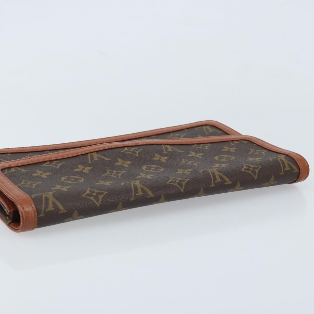 LOUIS VUITTON Monogram Pochette Dam GM Clutch Bag M51810 LV Auth ka2713