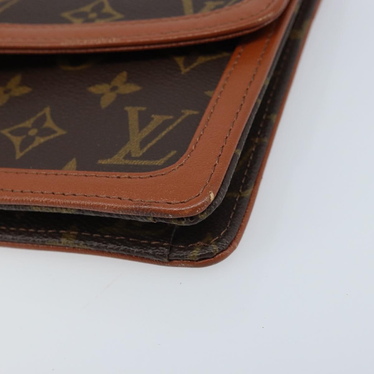 LOUIS VUITTON Monogram Pochette Dam GM Clutch Bag M51810 LV Auth ka2713