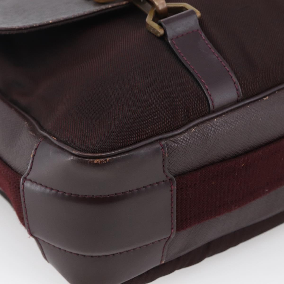 LOUIS VUITTON Taiga Delsous Shoulder Bag Acajou M30166 LV Auth ka2721