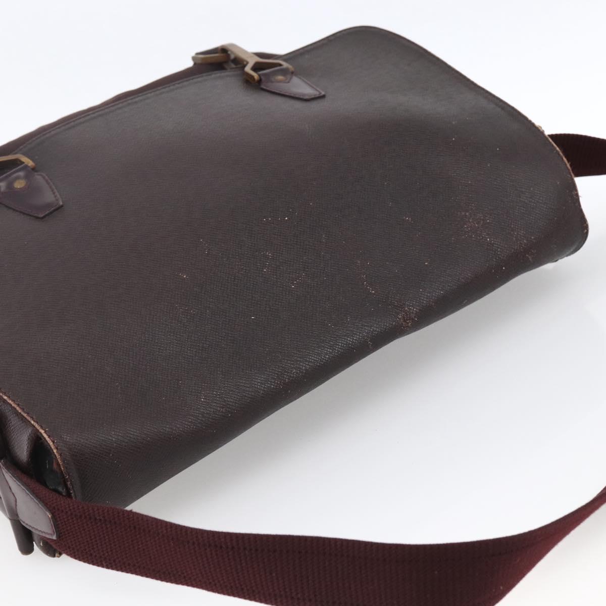 LOUIS VUITTON Taiga Delsous Shoulder Bag Acajou M30166 LV Auth ka2721
