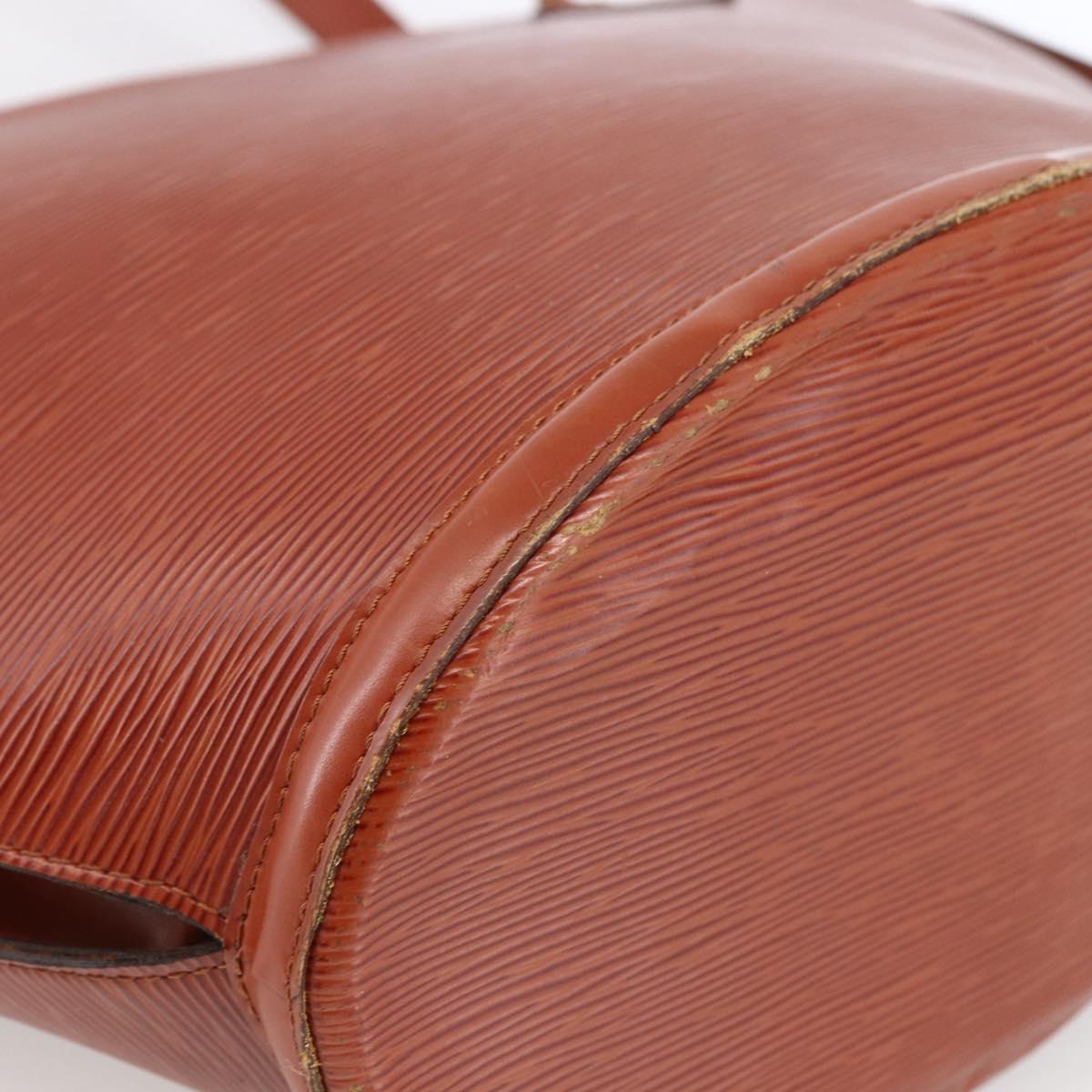 LOUIS VUITTON Epi Saint Jacques Shopping Bag Brown M52263 LV Auth ka2723