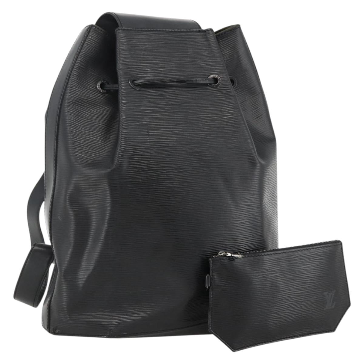 LOUIS VUITTON Epi Sac A Dos Shoulder Bag Black M80153 LV Auth ka2724