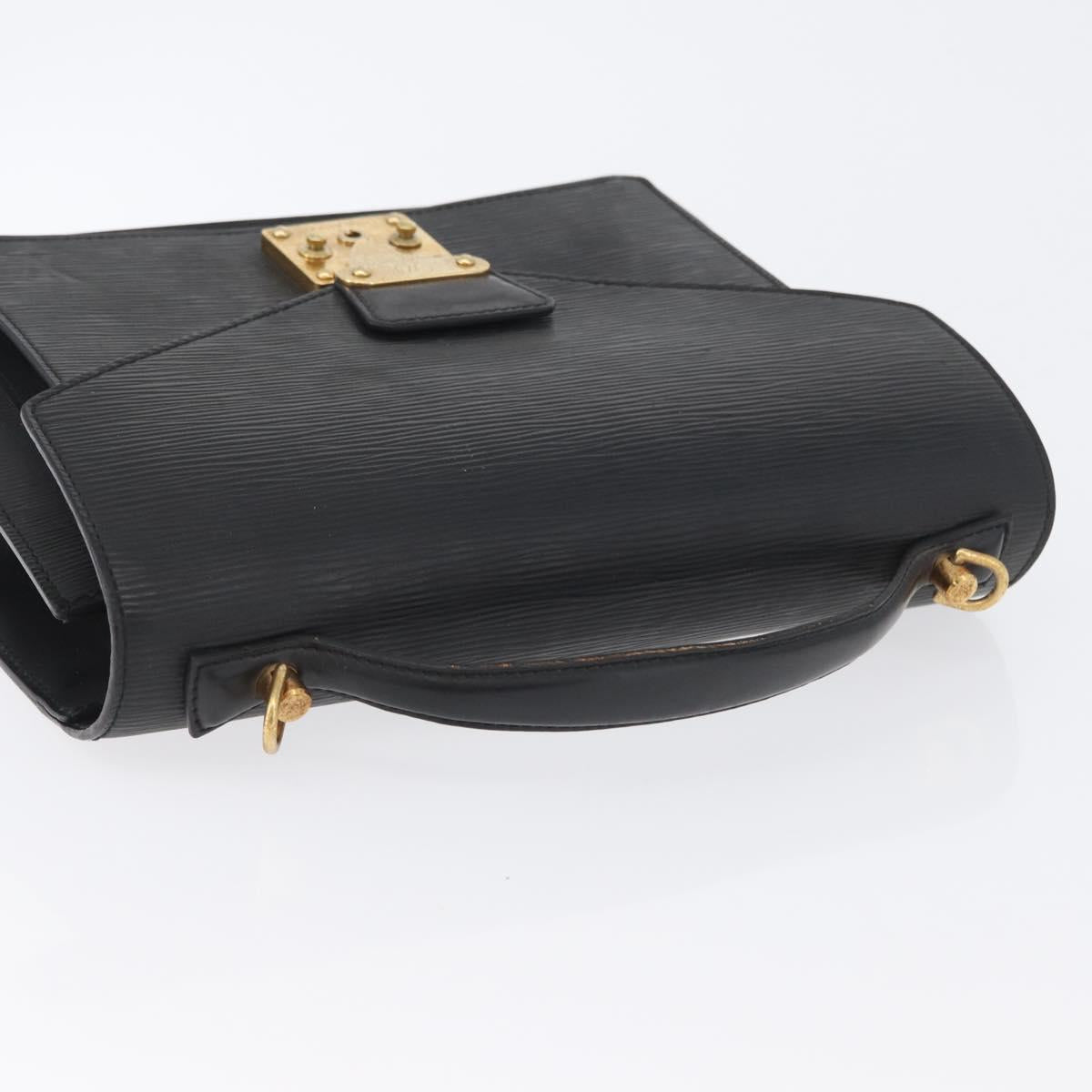 LOUIS VUITTON Epi Monceau 28 Hand Bag Black M52122 LV Auth ka2727