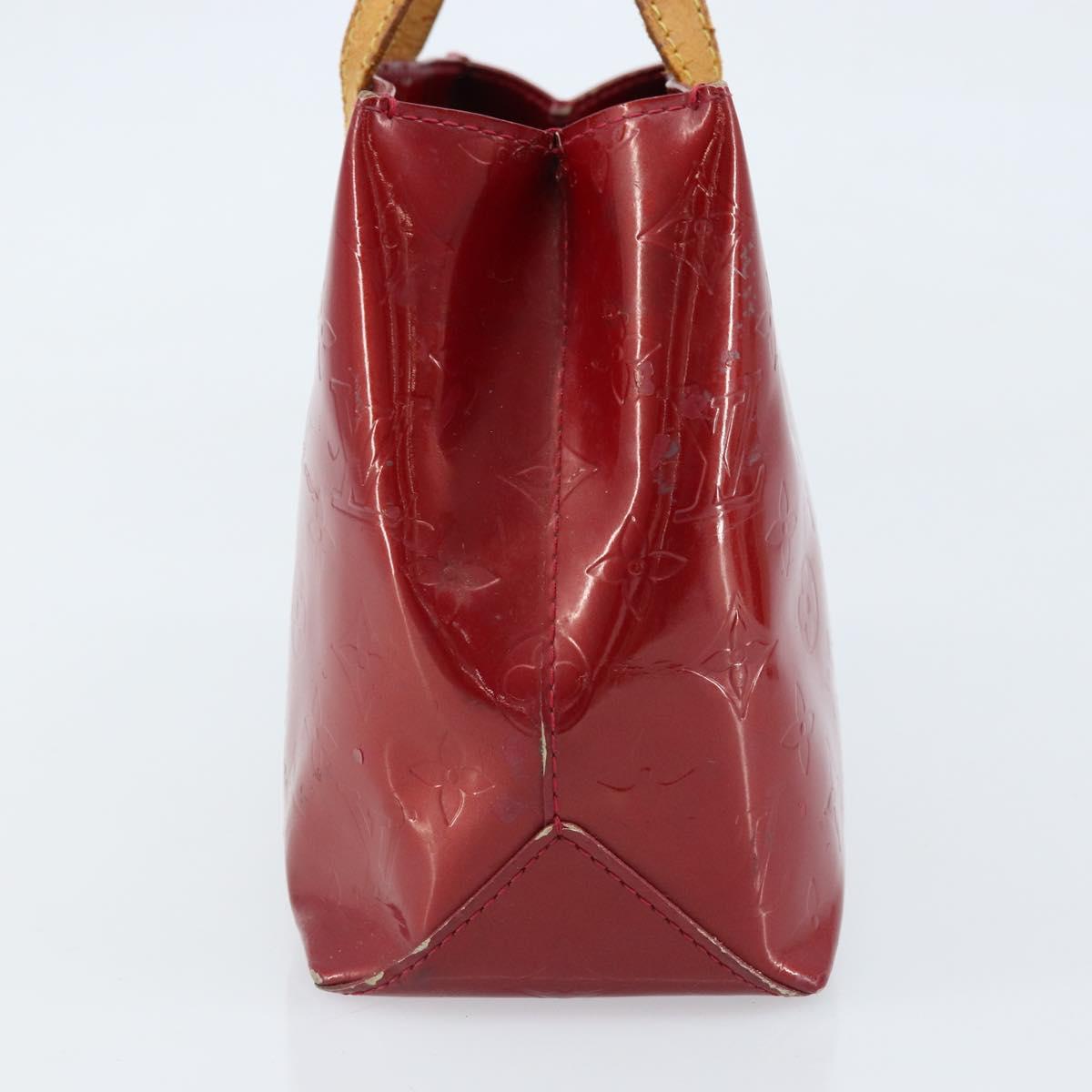 LOUIS VUITTON Monogram Vernis Reade PM Hand Bag Pomme D'amour M91990 Auth ka2730