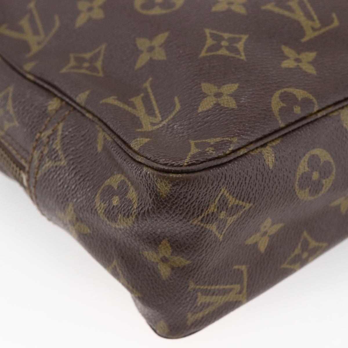 LOUIS VUITTON Monogram Trousse Toilette 28 Clutch Bag M47522 LV Auth ka2733
