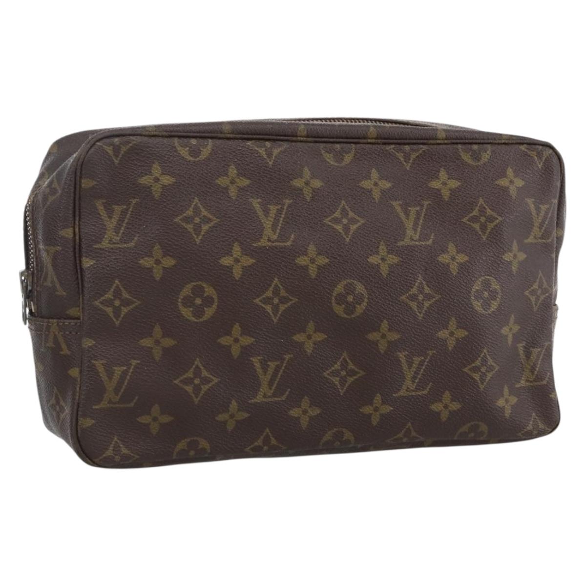 LOUIS VUITTON Monogram Trousse Toilette 28 Clutch Bag M47522 LV Auth ka2733
