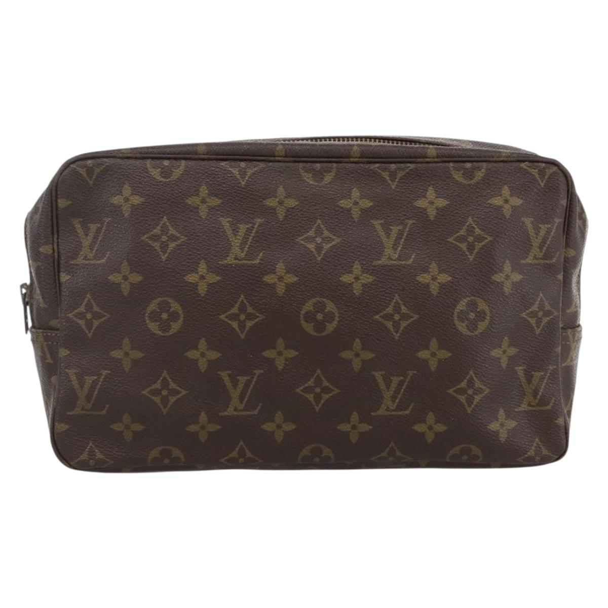 LOUIS VUITTON Monogram Trousse Toilette 28 Clutch Bag M47522 LV Auth ka2733